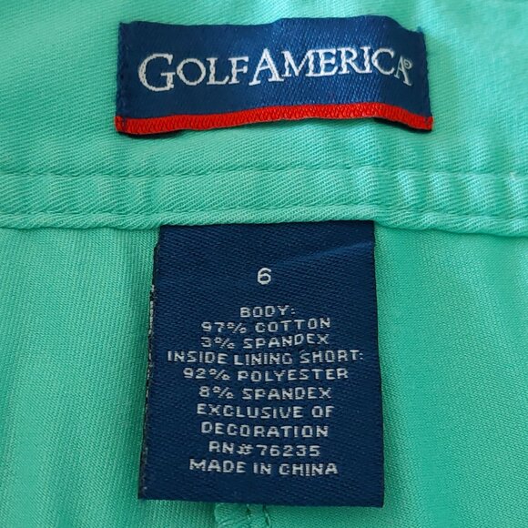 Golf America Seafoam Green Skort Size 6 - Picture 8 of 8